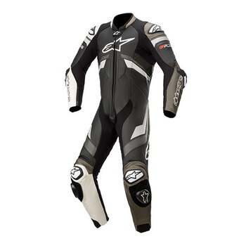 Mono Piel Alpinestars GP PLUS V3 Blanco Gris metal