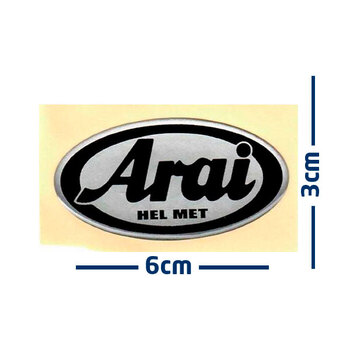 ADHESIVO 3D ARAI 6 x 3 cm