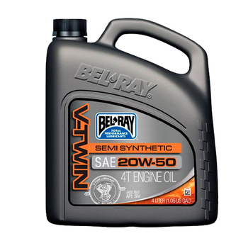 Aceite Bel-Ray V-Twin Semi-Synthetic 20W50 4T 4L