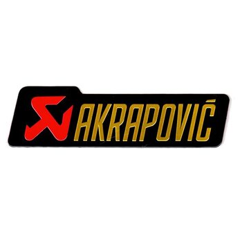 Adhesivo Aluminio 3d Akrapovic 14.5x4cm