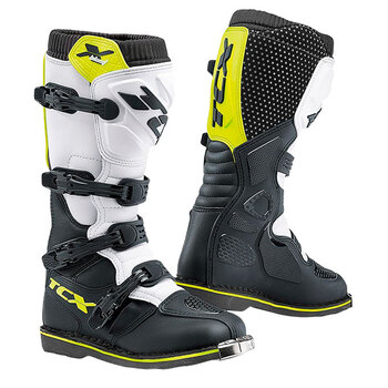 Botas TCX X-Blast Negro Blanco Amarillo