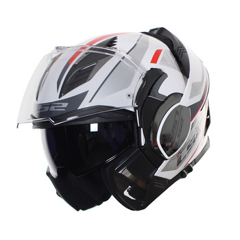 Casco LS2 FF900 Valiant II Hub Blanco Plateado