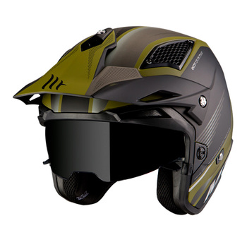 Casco MT District Sv Post B6 Negro Verde