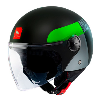 Casco MT Street Inboard D6 Verde Mate