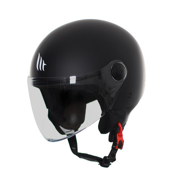 Casco MT Street Negro Brillo