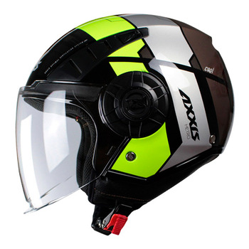 Casco Axxis OF513 Metro B3 Cool Amarillo Negro
