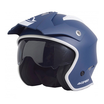 Casco Acerbis Jet Aria Azul Blanco