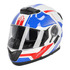 Casco Acerbis Serel 22-06 Blanco Azul Rojo