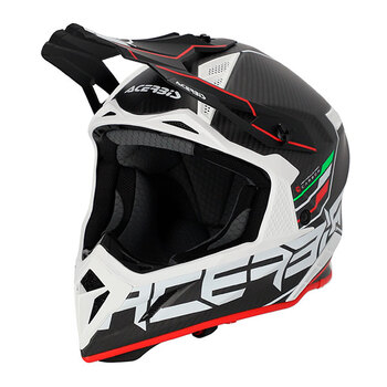 Casco Acerbis Steel Carbon 22-06 Negro Rojo 4