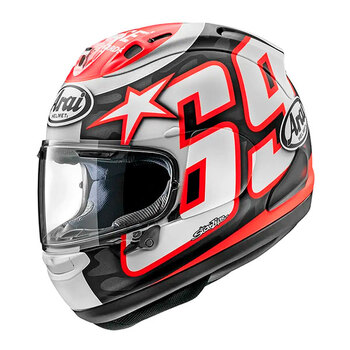 Casco Arai RX-7V Evo Hayden Reset Negro Blanco Roj
