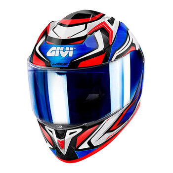 Casco Givi 50.9 Atomic Blanco Azul Rojo