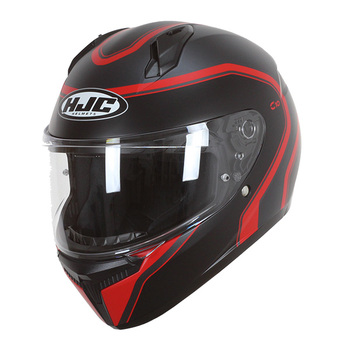 Casco HJC C10 Elie MC1SF Negro Rojo Mate