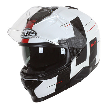 Casco HJC i71 Peka MC1 Blanco Negro Brillo