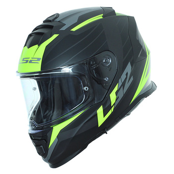 Casco LS2 FF800 Storm Nerve Negro Amarillo