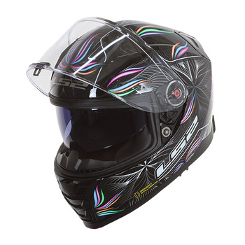 Casco LS2 FF811 Vector II Tropical Negro Blanco Br