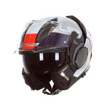Casco LS2 FF900 Valiant II Citius Blanco Azul Rojo