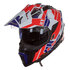 Casco LS2 MX701 Explorer Atlantis Blanco Rojo Azul