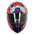 Casco LS2 MX701 Explorer Atlantis Blanco Rojo Azul
