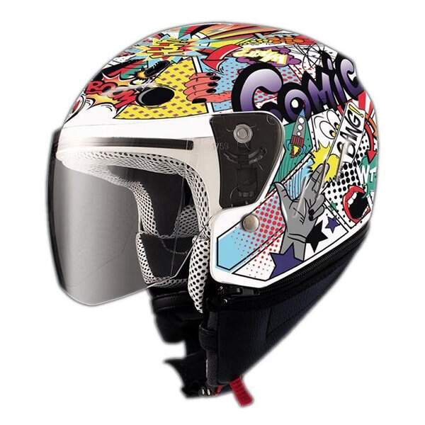 Casque Jet Vintage Homologué ECE Blanc Chez Kustom Store