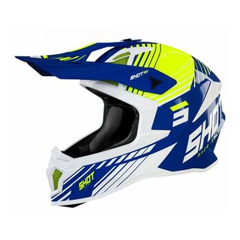 Casco Shot Lite Fury Navy Neon Amarilo