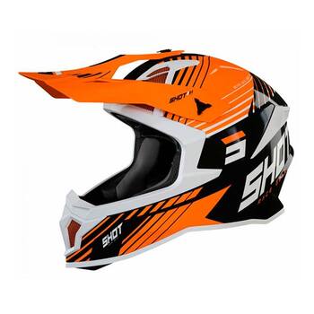 Casco Shot Lite Fury Negro Neon Naranja