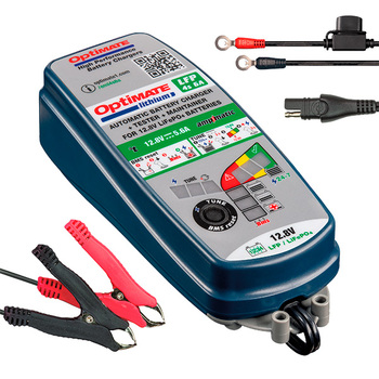 Cargador Baterías Optimate TM-390 Litio Con Pinzas