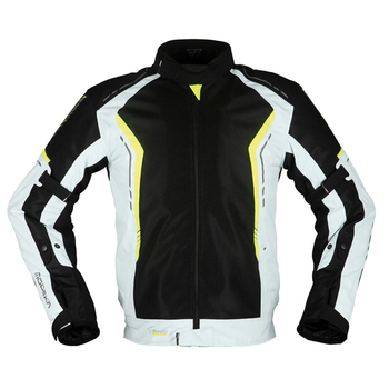 Chaqueta Modeka Khao Air Gris Amarillo