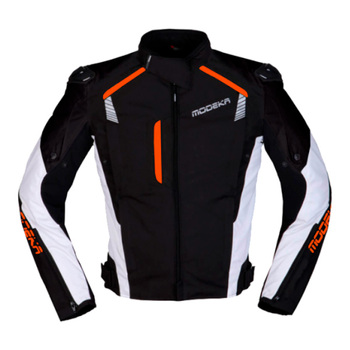 Chaqueta Modeka Lineos Negro Naranaja