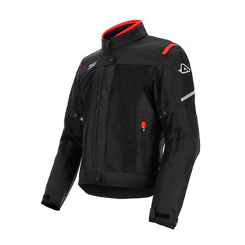 Chaqueta Acerbis CE On Road Ruby Negro Rojo