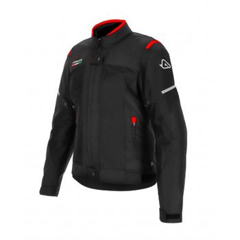 Chaqueta Acerbis CE On Road Ruby Lady Negro Rojo