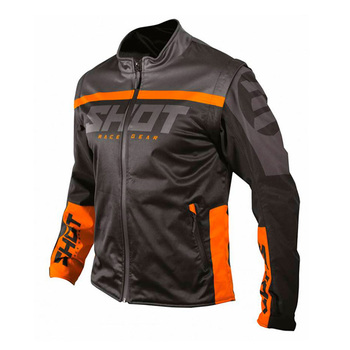 Chaqueta Shot Softshell Lite Negro Naranja