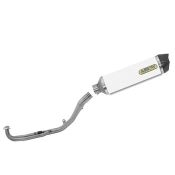 Escape Arrow Yamaha T-Max 530 2018 Aluminio blanco