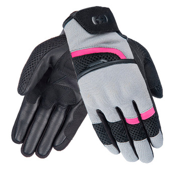 Guantes Oxford Brisbane Air Gris Blanco Rosa