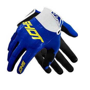 Guantes Shot Drift Spider Navy Amarillo