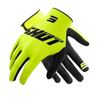 Guantes Shot Raw Burst Neon Amarillo