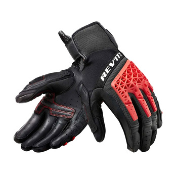 Guantes Revit Sand 4 Negro Rojo