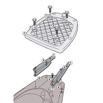 Kit de anclajes Givi Honda Vision 50-110
