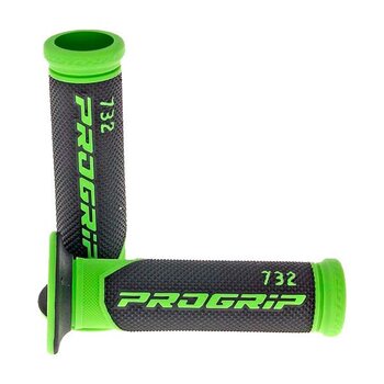Puños Pro-Grip 732 Scooter Negro Verde Fluor