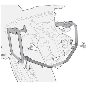 Soporte de maletas Givi PL7705CAM