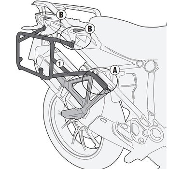 Soporte de maletas Givi R1200GS Adventure PL5108CA