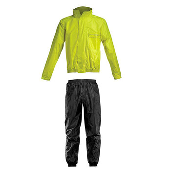 Traje Lluvia Acerbis Logo Negro Amarillo