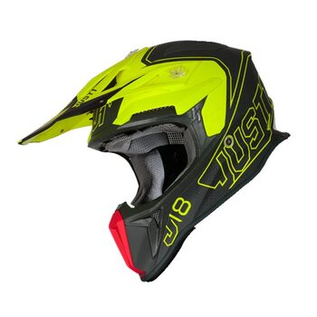 Casco Just1 J18 Vertigo Amarillo Gris