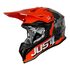 Casco Just1 J39 Kinetic Naranja Gris
