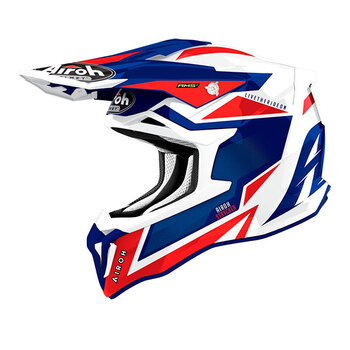 Casco Airoh Strycker Axe STKA55 Azul Rojo