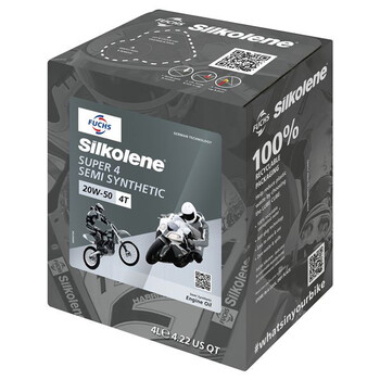 Aceite Silkolene Super 4 20W-50 4T Semisintético 4
