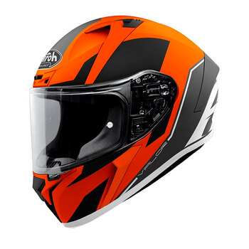 Casco Airoh Wings Naranja Negro Mate