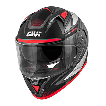 Casco Givi 50.6 Stoccarda Follow Titanio Gris Rojo