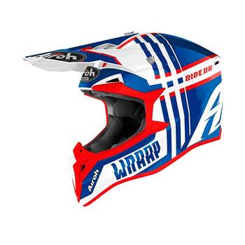 Casco Airoh Infantil Wraap Broken Azul