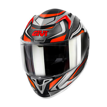 Casco Givi 50.9 Atomic Negro Gris Rojo Mate