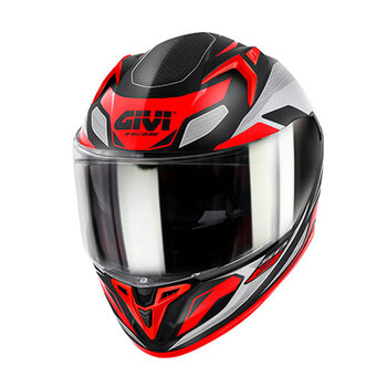 Casco Givi 50.8 Brave Negro Titanio Rojo Mate